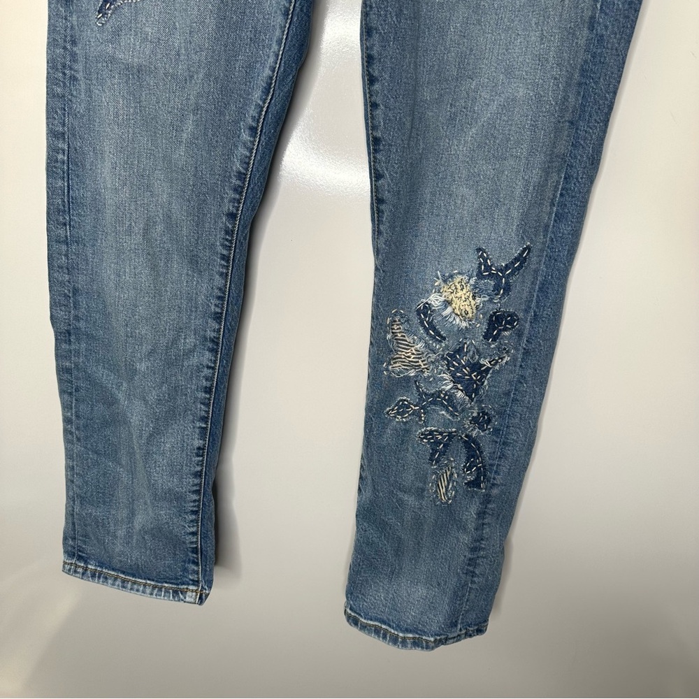 Pilcro Light Blue Straight Leg Jeans - Picture 5 of 14